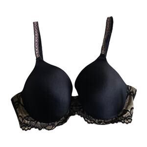 Wacoal Lost‎ in Lace Contour Wired Bra Black Women’s Size 34D 65369
